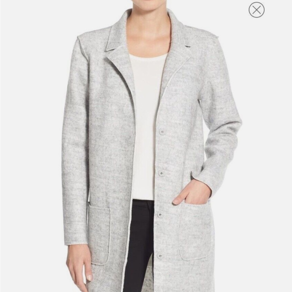 Halogen Wool Blend Long Blazer Jacket Topper Coat… - image 2